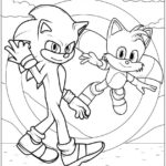 Desenho Sonic e Tails para colorir imprimir PDF