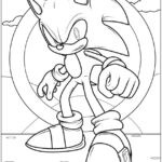 Sonic para colorir imprimir PDF