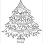 Árvore de Natal desenho para colorir
