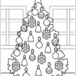 Árvore de Natal desenho para colorir