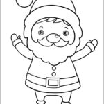 Papai Noel desenho para colorir imprimir PDF