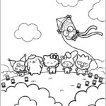 Desenhos Hello Kitty para colorir - imprimir PDF