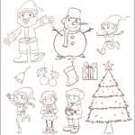Desenhos de Natal para colorir imprimir PDF