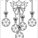 Enfeites desenho de Natal para colorir imprimir PDF