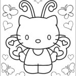 Desenhos Hello Kitty para colorir - imprimir PDF