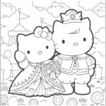 Desenhos Hello Kitty para colorir - imprimir PDF