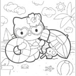 Desenhos Hello Kitty para colorir - imprimir PDF