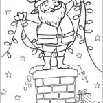 Papai Noel desenho para colorir imprimir PDF