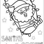 Papai Noel desenho para colorir imprimir PDF