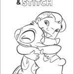 Desenho Lilo e Stitch Para Colorir e Pintar Imprimir PDF