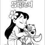 Desenho Lilo e Stitch Para Colorir e Pintar Imprimir PDF