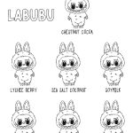 Desenho Labubu Para Colorir e Pintar Imprimir PDF
