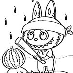 Desenho Labubu Para Colorir e Pintar Imprimir PDF