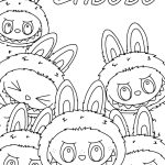 Desenho Labubu Para Colorir e Pintar Imprimir PDF