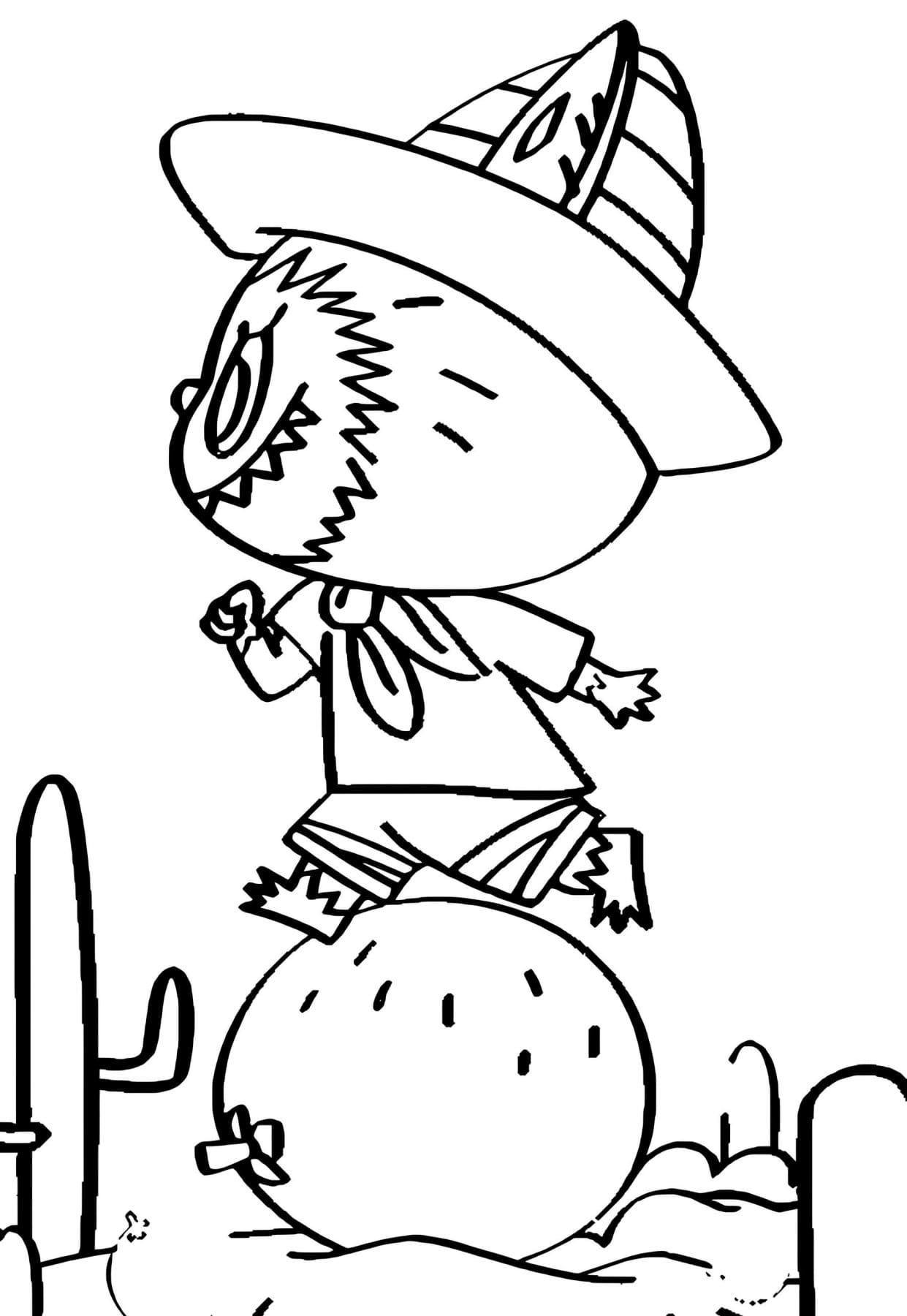 Desenho Labubu Para Colorir e Pintar Imprimir PDF