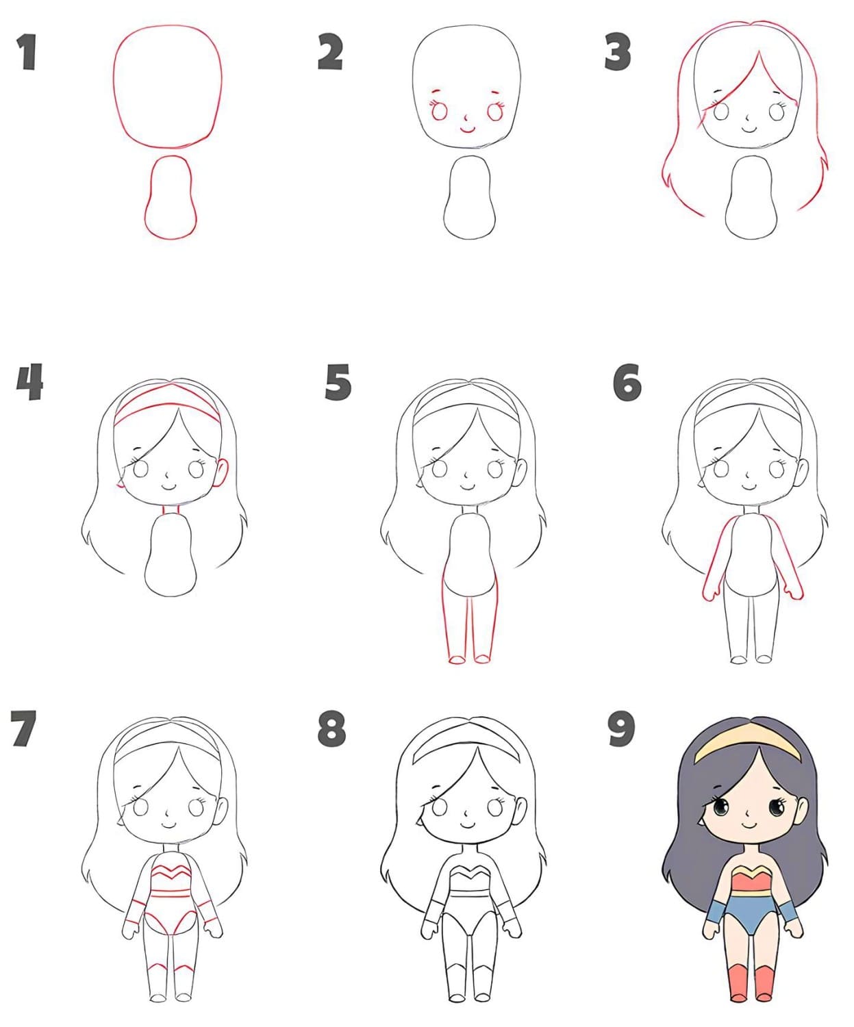 Como Desenhar a Mulher Maravilha - Desenho Para Desenhar