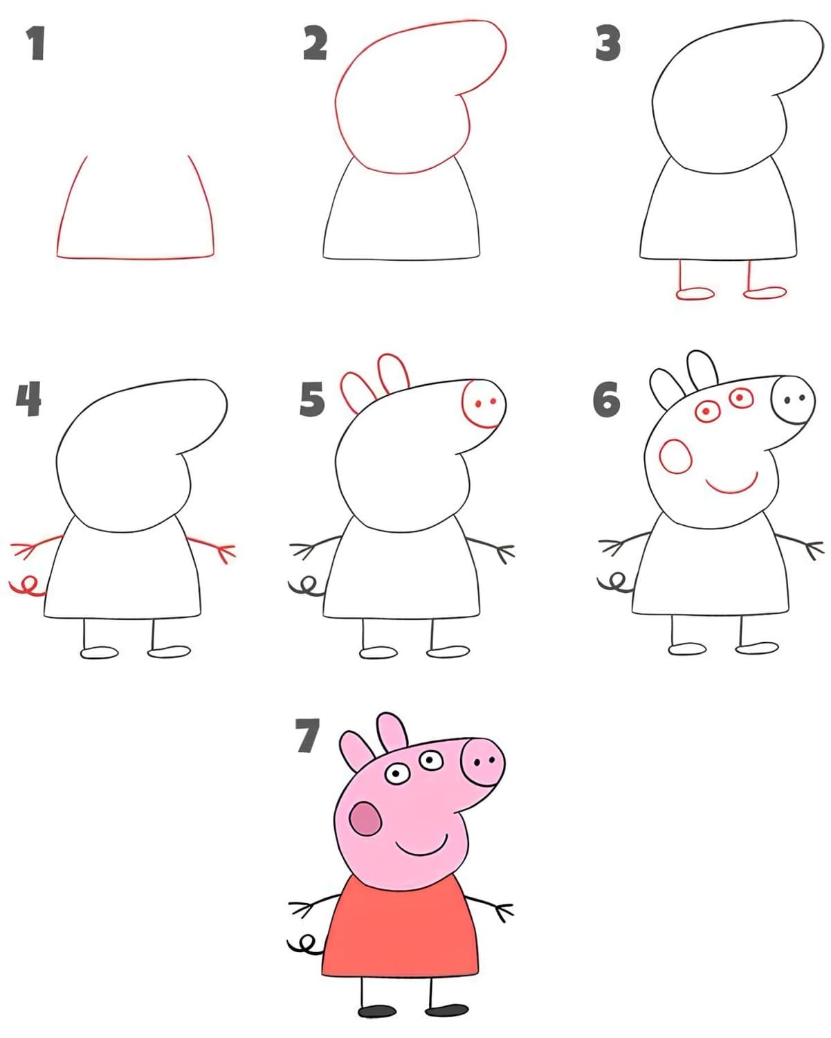 Como Desenhar a Peppa Pig - Desenho Para Desenhar