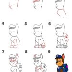 Como Desenhar o Chase da Patrulha Canina - Desenho Para Desenhar