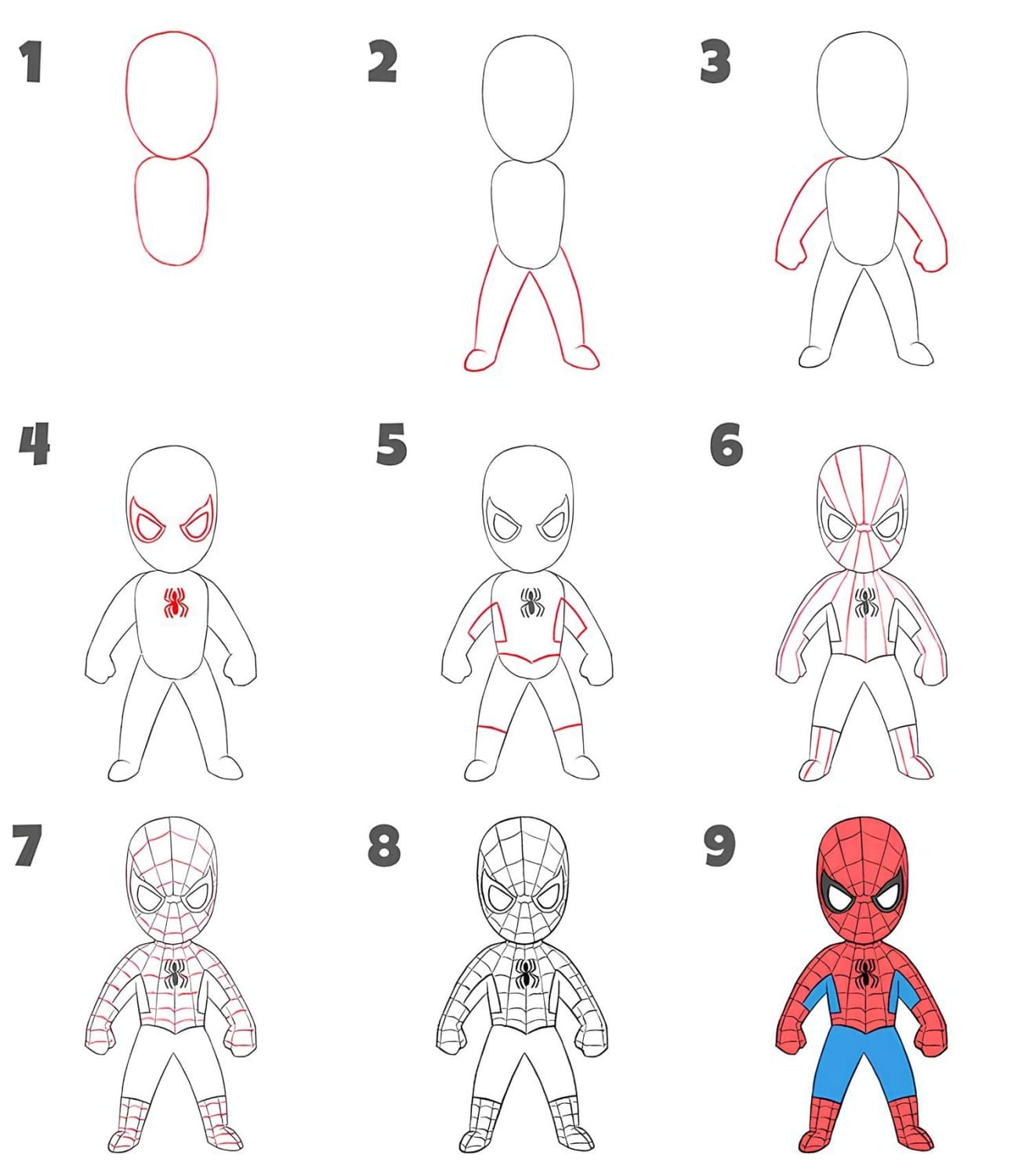Como Desenhar o Homem Aranha - Desenho Para Desenhar