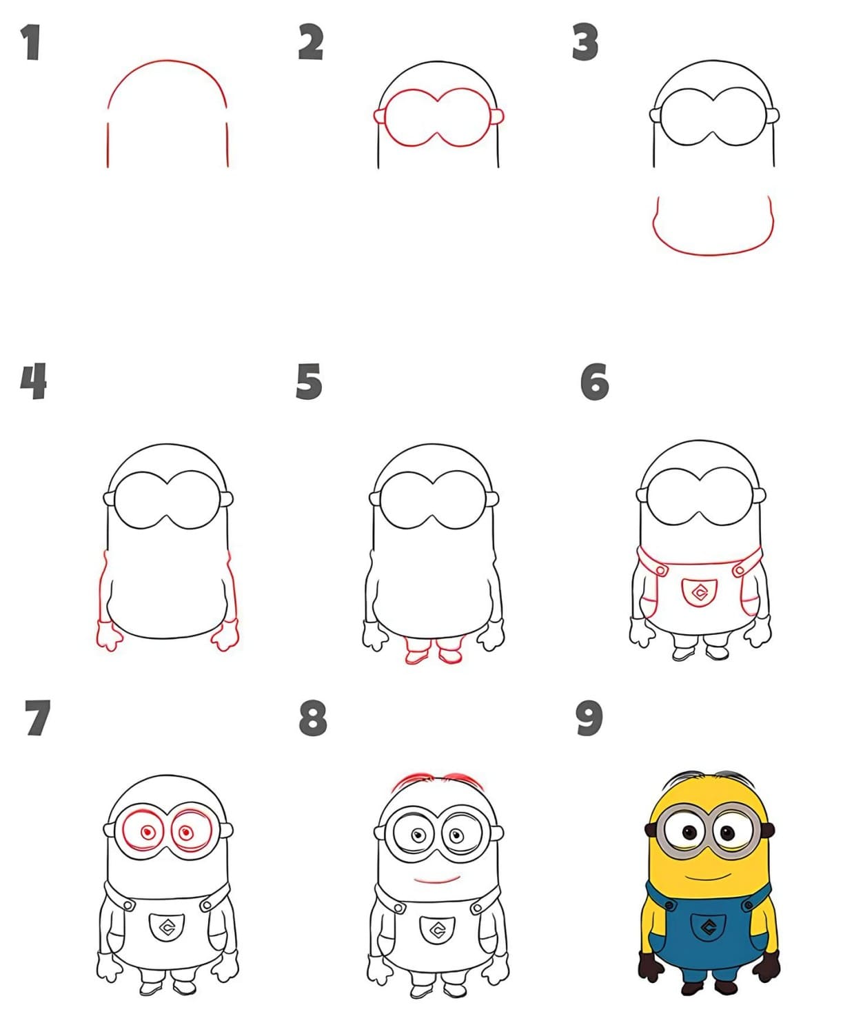 Como Desenhar o Minion - Desenho Para Desenhar