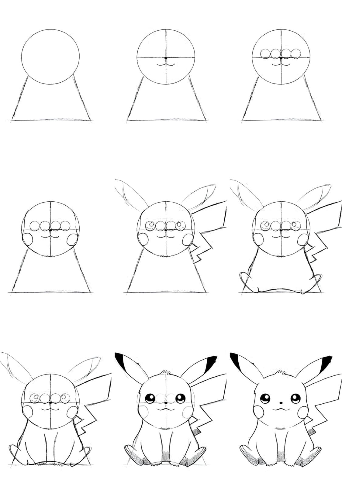 Como Desenhar o Pikachu - Desenho Para Desenhar Fácil