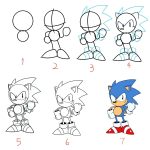Como Desenhar o Sonic - Desenho Para Desenhar Fácil