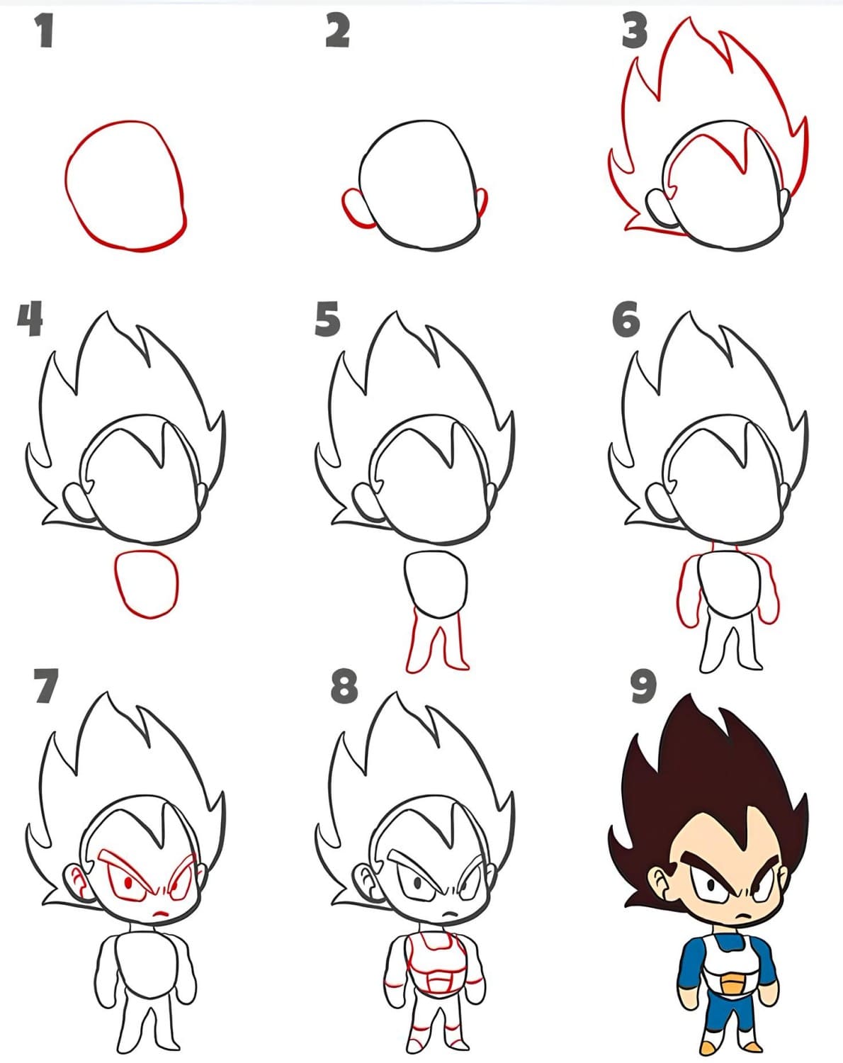 Como Desenhar o Vegeta - Desenho Para Desenhar
