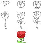 Como Desenhar uma Rosa - Desenho Para Desenhar