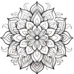 Desenho Mandala Para Colorir Adulto - Imprimir PDF
