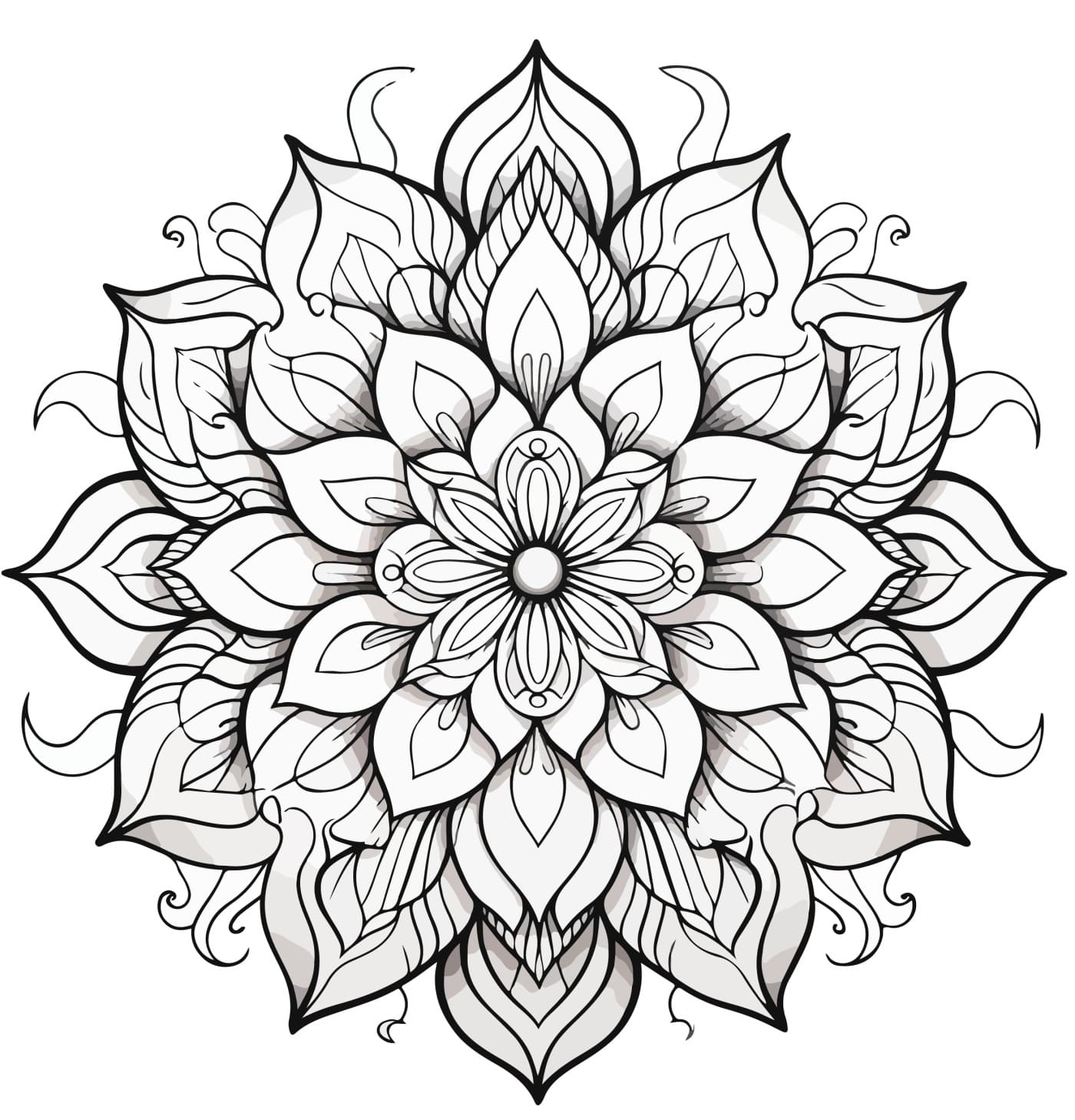 Desenho Mandala Para Colorir Adulto - Imprimir PDF