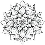 Desenho Mandala Para Colorir Adulto - Imprimir PDF
