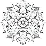 Desenho Mandala Para Colorir Adulto - Imprimir PDF