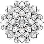 Desenho Mandala Para Colorir Adulto - Imprimir PDF