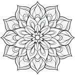 Desenho Mandala Para Colorir Adulto - Imprimir PDF