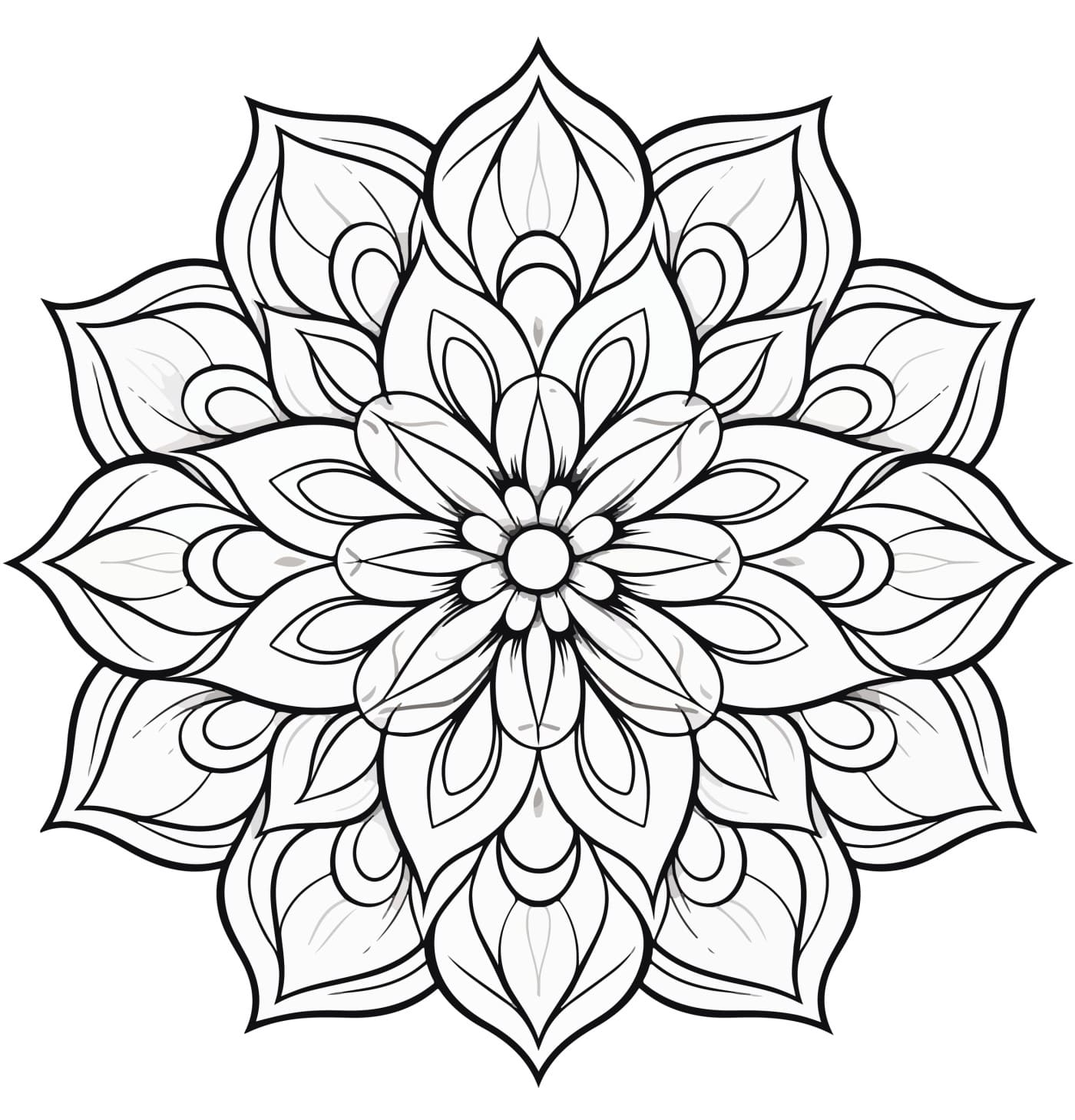 Desenho Mandala Para Colorir Adulto - Imprimir PDF