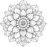 Desenho Mandala Para Colorir Adulto - Imprimir PDF