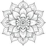 Desenho Mandala Para Colorir Adulto - Imprimir PDF