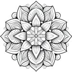 Desenho Mandala Para Colorir Adulto - Imprimir PDF