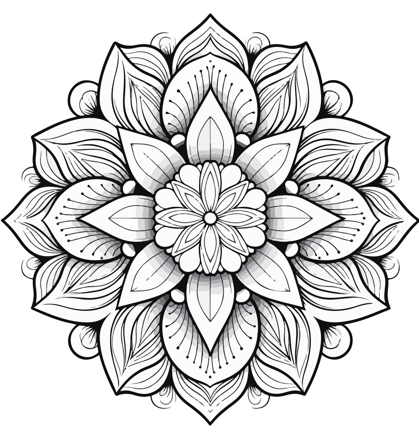 Desenho Mandala Para Colorir Adulto - Imprimir PDF