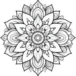 Desenho Mandala Para Colorir Adulto - Imprimir PDF