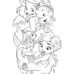 Ariel e Moana - Princesas Disney Para Colorir Imprimir PDF