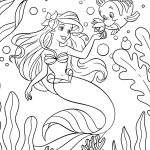 Ariel - Princesas Disney Para Colorir Imprimir PDF