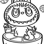 Desenho Labubu Para Colorir e Pintar Imprimir PDF