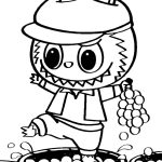 Desenho Labubu Para Colorir e Pintar Imprimir PDF
