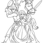 Rapunzel e José - Princesas Disney Para Colorir Imprimir PDF