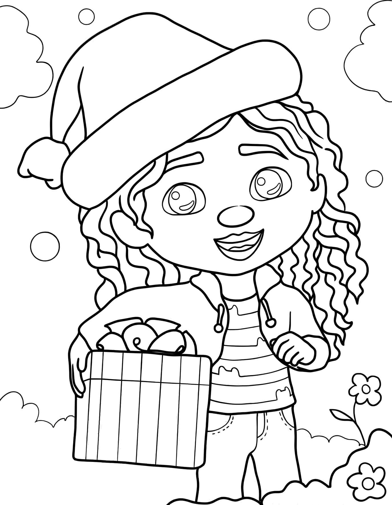 Gabby Desenho de Natal Para Colorir Imprimir PDF