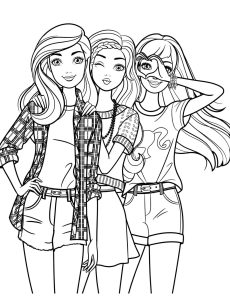 Desenhos Barbie Para Colorir e Pintar - Imprimir PDF