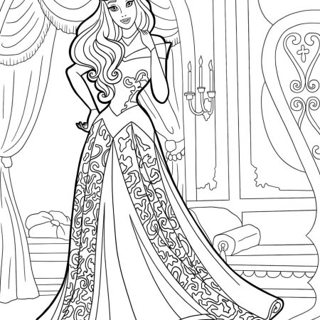 Desenho Barbie Princesa Para Colorir - Imprimir PDF