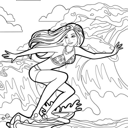 Desenhos Barbie Para Colorir e Pintar - Imprimir PDF
