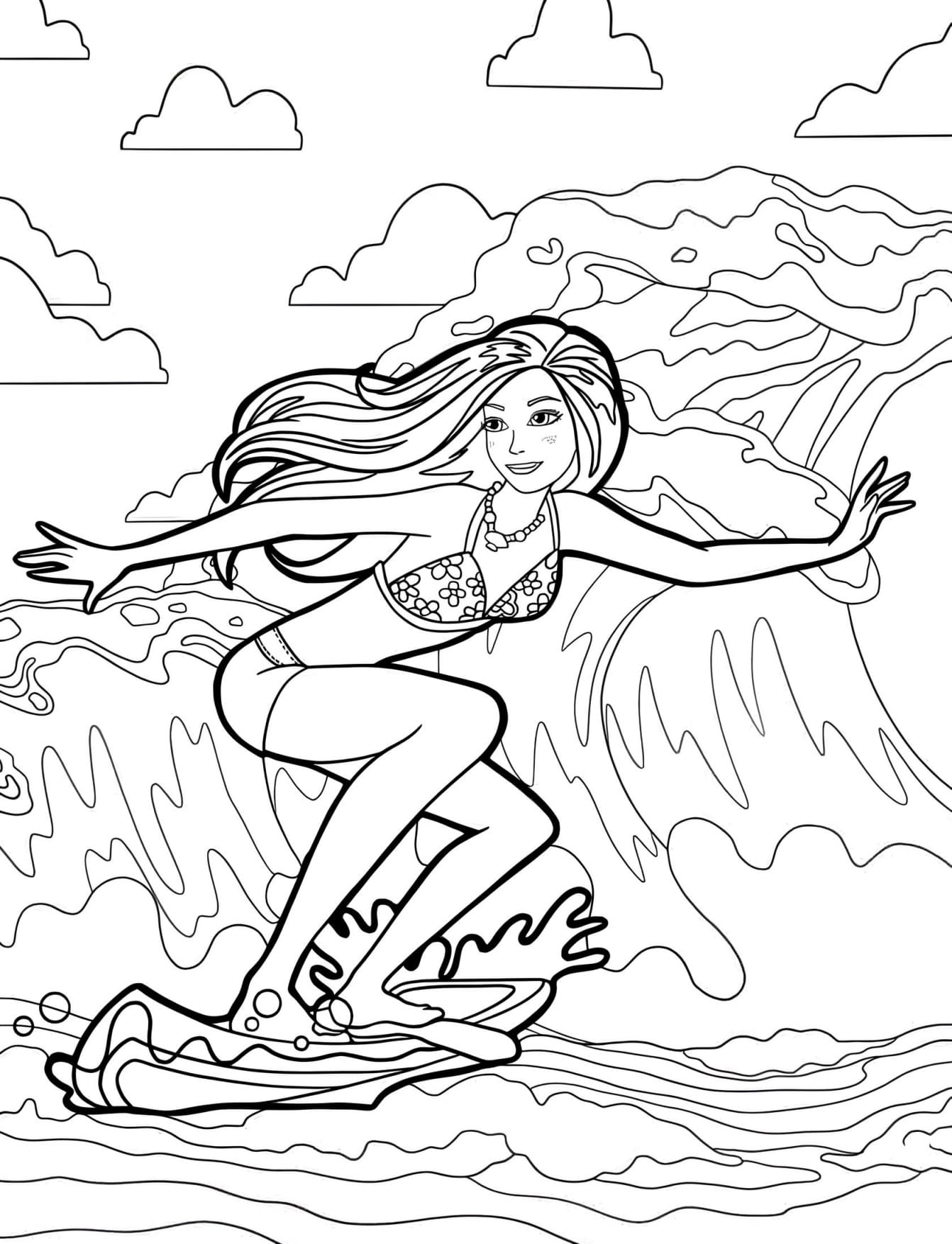 Desenhos Barbie Para Colorir e Pintar - Imprimir PDF